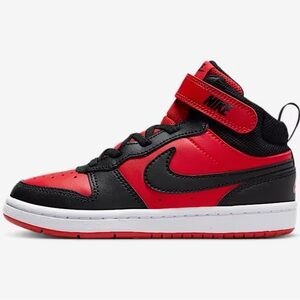 Nike Court University Red/Black Velcro strap Sz 1